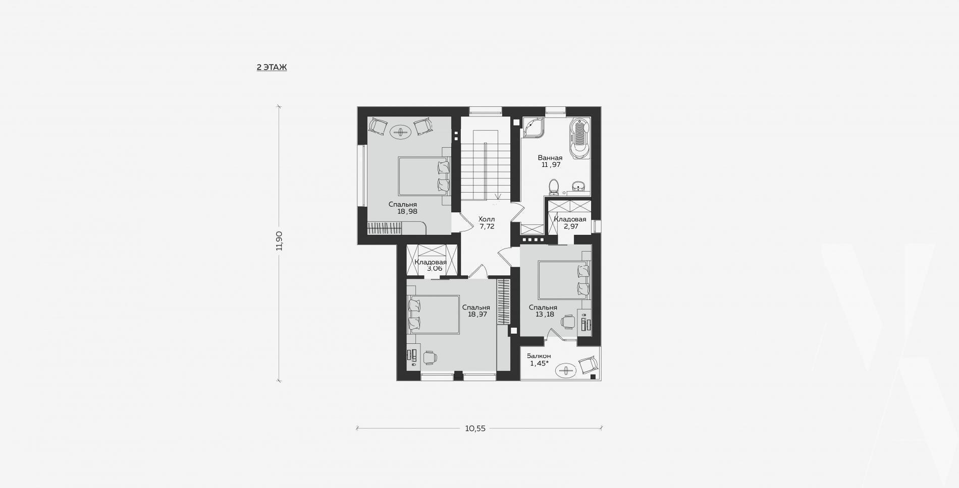 Планировка проекта дома №m-371 m-371_p (2).jpg